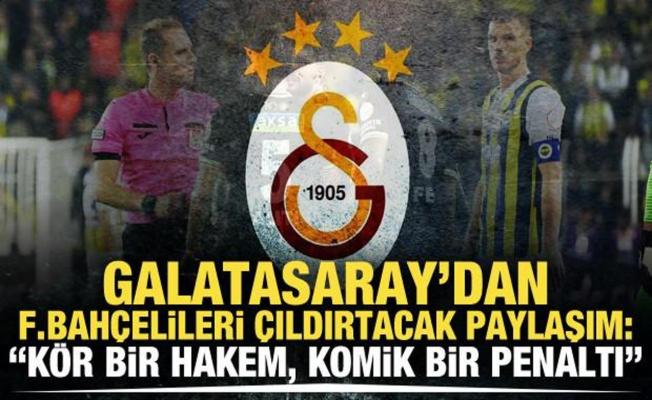 Galatasaray'dan Fenerbahçe maçına flaş gönderme!