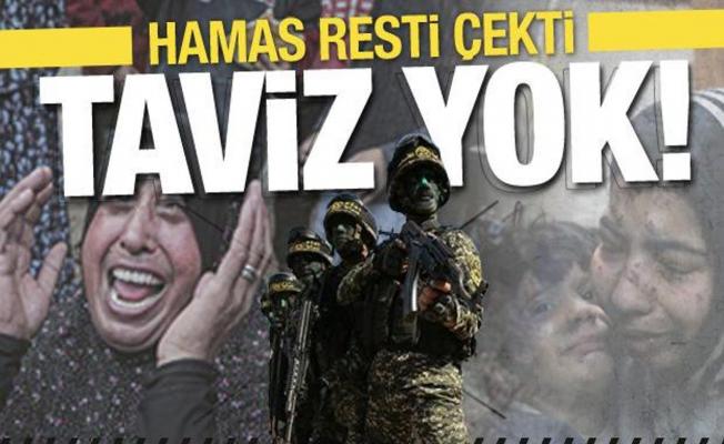 Hamas resti çekti! Gazze şartlarında taviz yok
