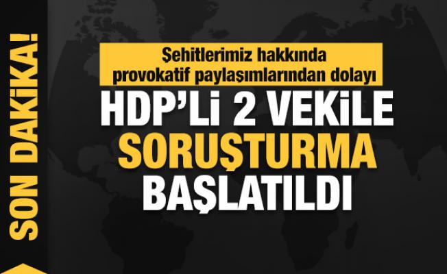 HDP'li vekiller Hüda Kaya ve Ömer Faruk Gergerlioğlu hakkında soruşturma başlatıldı