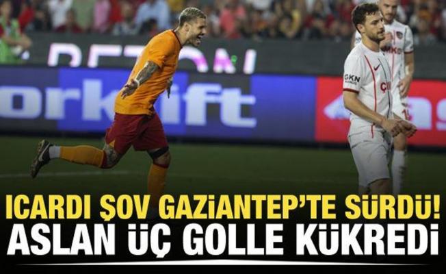 Icardi şov Gaziantep'te sürdü! Aslan üç golle kükredi
