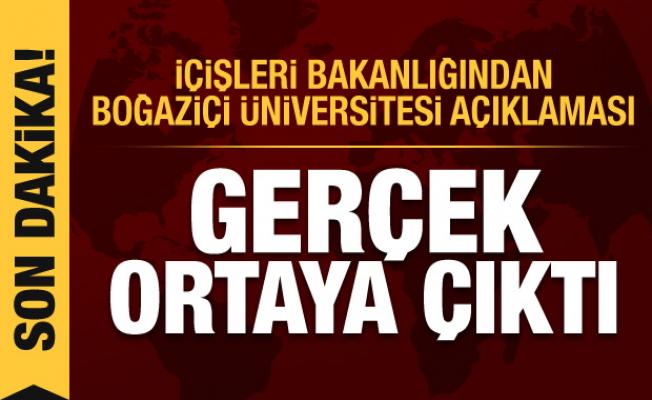 İçişleri Bakanlığı'ndan 'Boğaziçi Üniversitesi' açıklaması: Gözaltına alınanlar MLKP üyesi