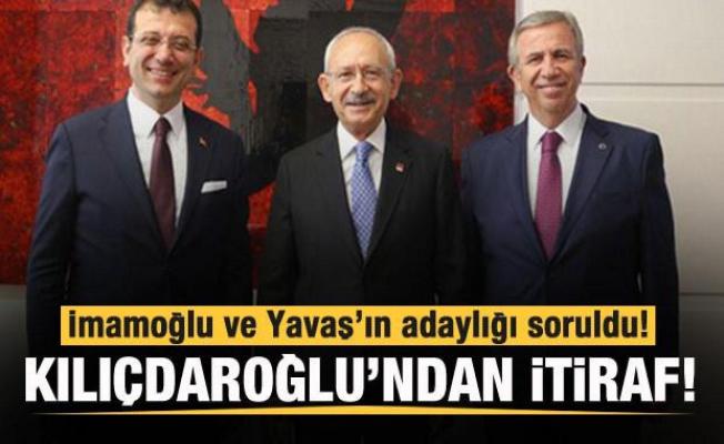 İmamoğlu ve Yavaş sorusu! Kılıçdaroğlu'ndan canlı yayında itiraf!