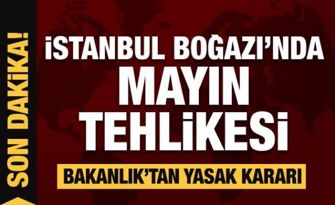 İstanbul Boğazı'ndaki mayın imha edildi! Bakanlık'tan balık tutma yasağı