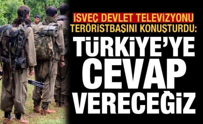 İsveç devlet televizyonu teröristbaşı Kobani'yi konuşturdu: Türkiye'ye cevap vereceğiz