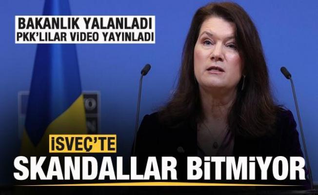 İsveç'te skandallar bitmiyor! PKK'lılar video paylaşıp Dışişleri Bakanı Linde'yi yalanladı