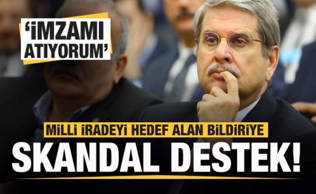 İYİ Parti İzmir Milletvekili Aytun Çıray'dan skandal bildiriye destek!