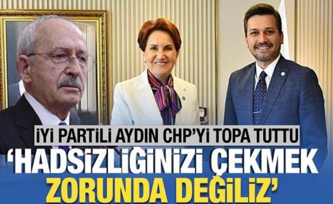 İYİ Partili Aydın'dan CHP'ye: Sizleri ve trollerinizi çekmek zorunda değiliz!