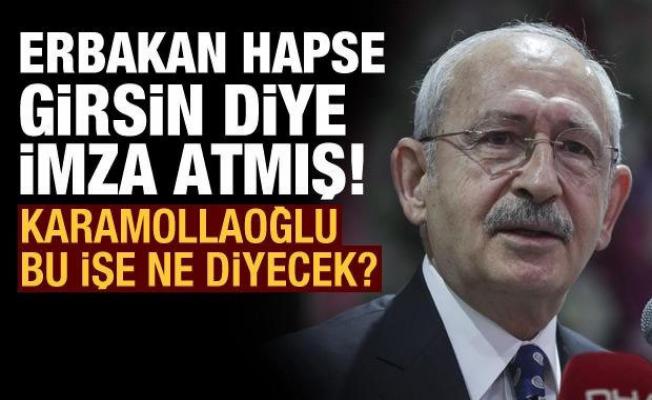 Kılıçdaroğlu, Erbakan hapse girsin diye imza atmış