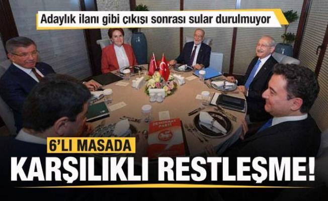 Kılıçdaroğlu'ndan adaylık ilanı gibi açıklama! 6'lı masada restleşme!
