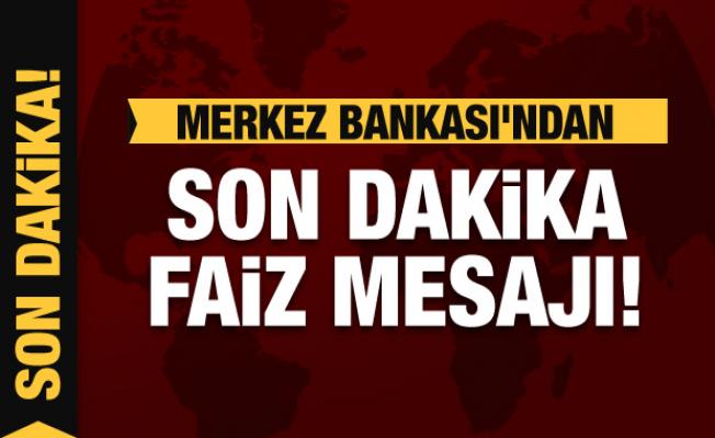 Merkez Bankası Başkanı Kavcıoğlu'ndan faiz mesajı