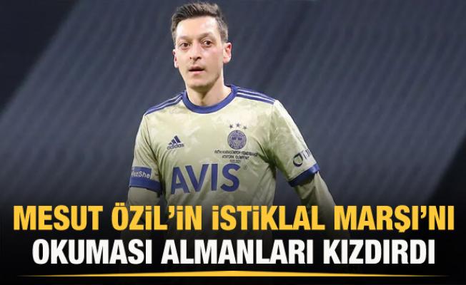 Mesut Özil'in, İstiklal Marşı okuması, Alman basınında gündem oldu