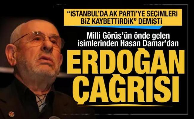 Milli Görüş'ün önde gelen isimlerinden Hasan Damar seçimlerde Erdoğan için destek istedi