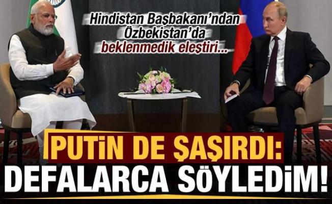 Özbekistan'da Putin'e Hindistan Başbakanı'ndan beklenmedik eleştiri: Defalarca konuştuk...