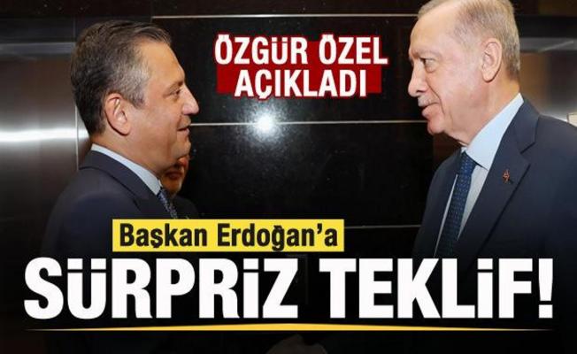 Özgür Özel'den Başkan Erdoğan'a bakanlık teklifi