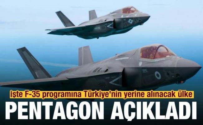 Pentagon açıkladı! İşte F-35 programına Türkiye'nin yerine alınacak ülke