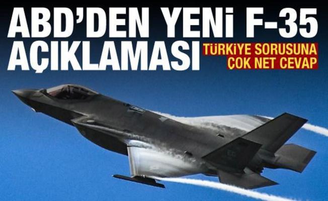 Pentagon'dan F-35 açıklaması: Türkiye sorusuna çok net cevap