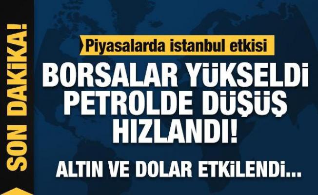 Piyasalarda İstanbul etkisi: Altın, petrol ve dolar düştü