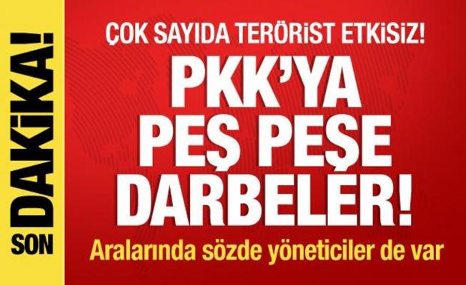 PKK'ya peş peşe darbeler! 23 PKK'lı terörist etkisiz hale getirildi
