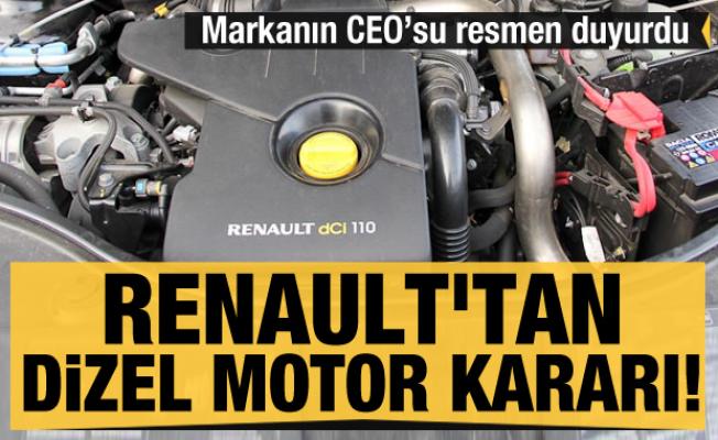 Renault'tan dizel motor kararı! Mecbur kalıp gözden çıkardılar