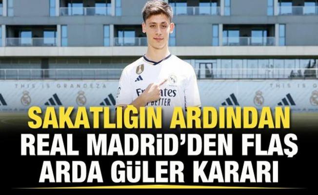 Sakatlığın ardından Real Madrid'den Arda Güler kararı!