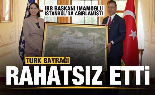 Saraybosna Büyükşehir Belediye Başkanı'nın Türk bayrağı hazımsızlığı