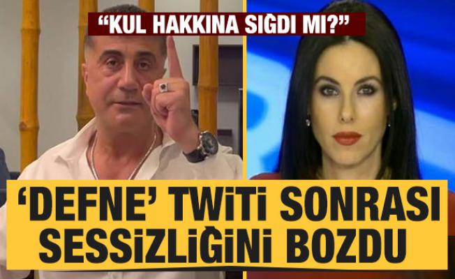 Sedat Peker'in 'Defne' tweetinin ardından Defne Samyeli'den açıklama