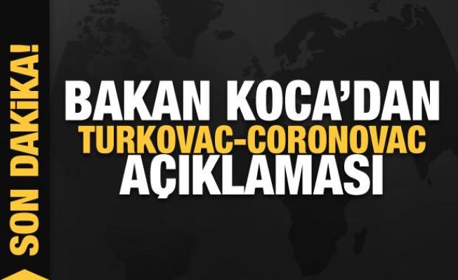 Son dakika... Bakan Koca'dan Turkovac-Coronovac açıklaması