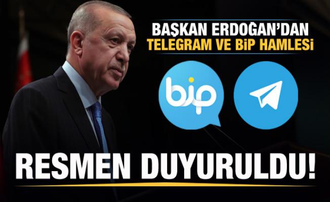 Son dakika: Başkan Erdoğan'dan Telegram ve BİP hamlesi! Resmen duyuruldu