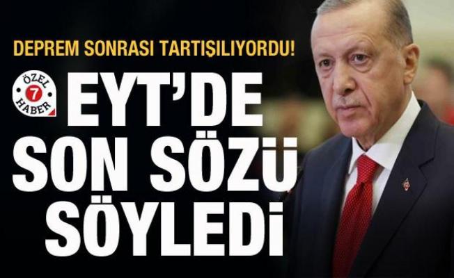 Son dakika: Cumhurbaşkanı Erdoğan, EYT konusunda son sözü söyledi