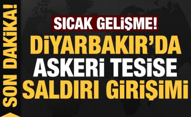 Son dakika: Diyarbakır'da askeri tesise saldırı girişimi