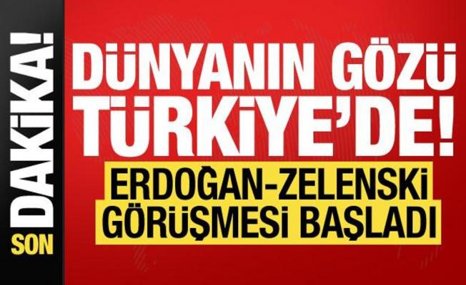 Son dakika: Dünyanın gözü İstanbul'da! Erdoğan-Zelenski görüşmesi başladı...