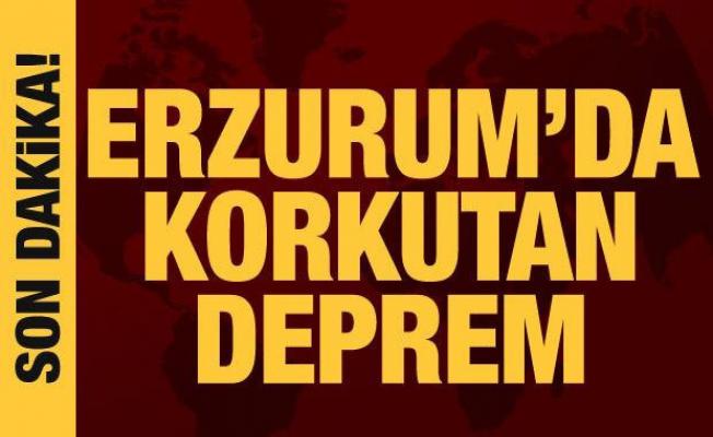 Son Dakika: Erzurum'da deprem