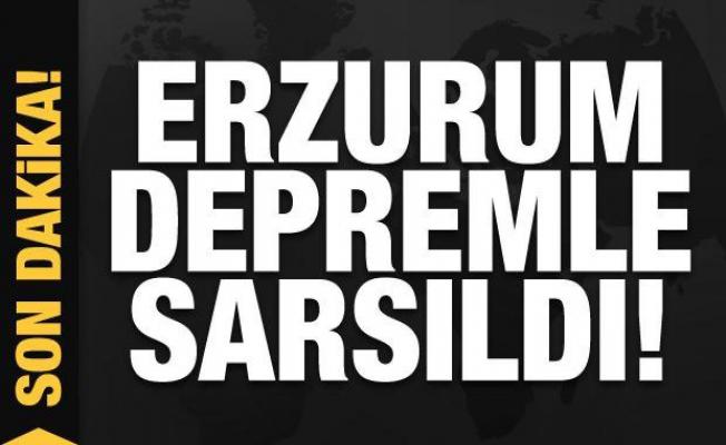 Son Dakika: Erzurum'da korkutan deprem!