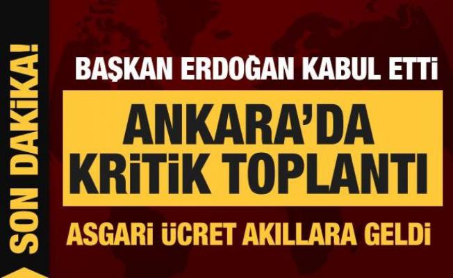 Son dakika haber: Cumhurbaşkanı Erdoğan, TÜRK-İŞ'i kabul etti