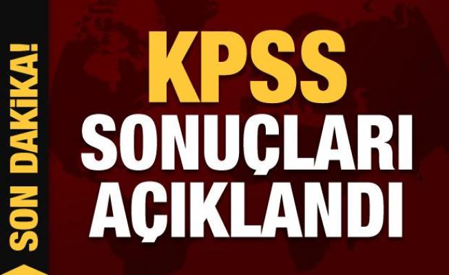 Son dakika haber: KPSS sonuçları açıklandı