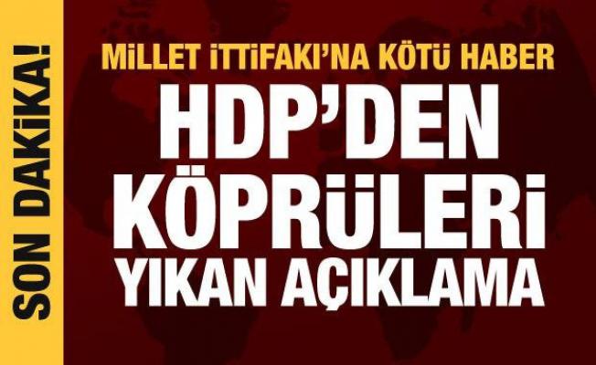 Son dakika haberi: HDP'den ittifak açıklaması