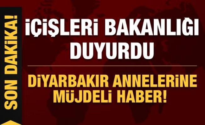 Son dakika haberi... İçişleri Bakanlığı duyurdu: Diyarbakır annelerine müjdeli haber!