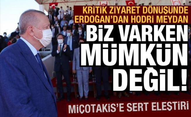 Son dakika haberi: KKTC ziyareti sonrası Erdoğan'dan dünyaya hodri meydan
