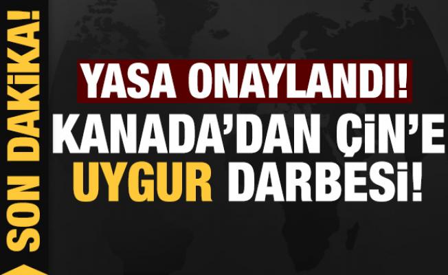 Son dakika: Kanada'dan Çin'e Uygur Türkleri darbesi! Yasa onaylandı!