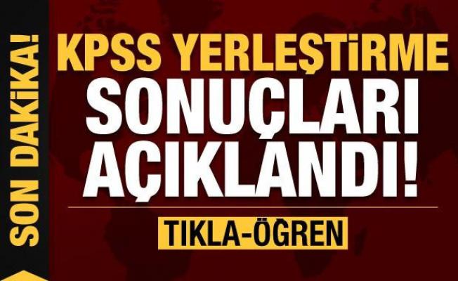 Son dakika: KPSS yerleştirme sonuçları açıklandı! ÖSYM Başkanı Aygün'den duyurdu