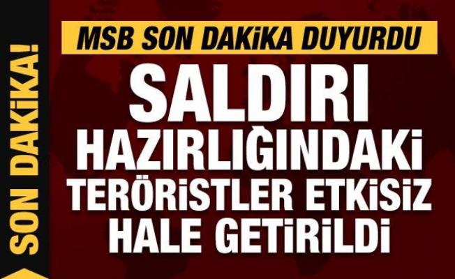 Son Dakika... MSB duyurdu: 10 PKK/YPG'li terörist daha etkisiz hale getirildi!