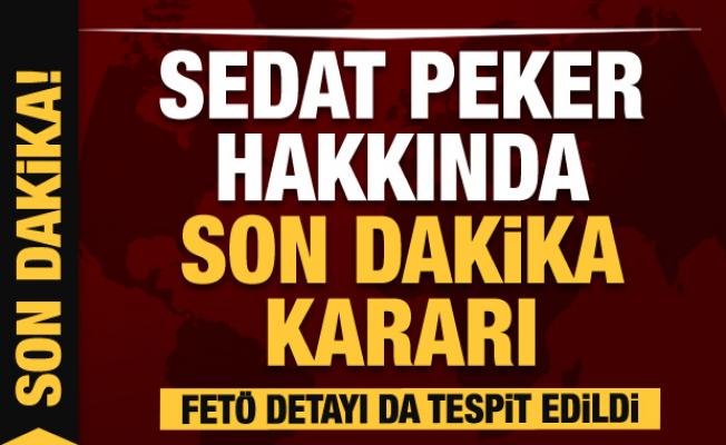 Son dakika: Sedat Peker hakkında yakalama kararı! FETÖ detayı da tespit edildi
