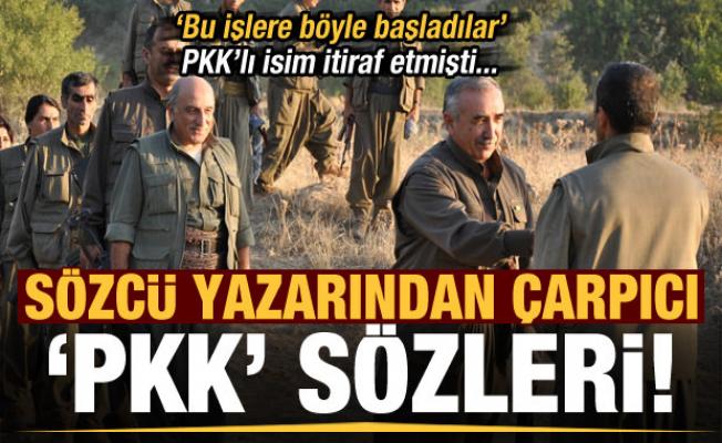 Sözcü gazetesi yazarından çarpıcı 'PKK' sözleri!