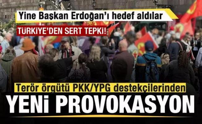 Terör örgütü PKK/YPG destekçilerinden yeni provokasyon! Türkiye'den sert tepki