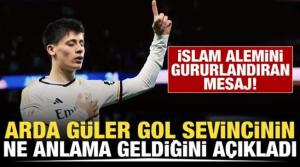Arda Güler gol sevincinin anlamını açıkladı! İslam alemini gururlandıran mesaj