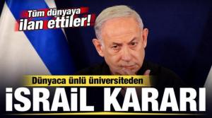 Dünyaca ünlü üniversiteden İsrail kararı! Tüm dünyaya duyurup feshettiler