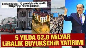 Konya’ya 5 yılda 52,8 milyar liralık büyükşehir yatırımı