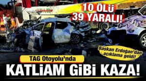 Mersin'de zincirleme kaza: 10 ölü, 39 yaralı!