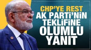 Saadet Partisi'nden CHP'ye rest! AK Parti'nin teklifine olumlu yanıt geldi