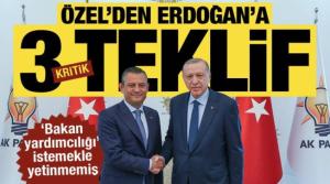 Sadece ‘bakan yardımcılığı’ istemekle yetinmemiş... Özel’den Erdoğan’a 3 teklif